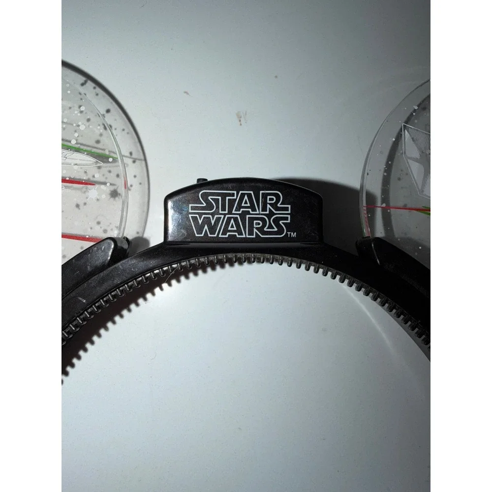 Disney Star Wars Light Up Mickey Ears Headband Galaxy's Edge Death Star X-Wing